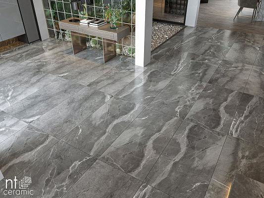 Керамогранит NT Ceramic Quanta Grey Slate Black