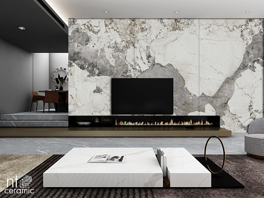 Керамогранит NT Ceramic Atlas Wide Calacatta Black